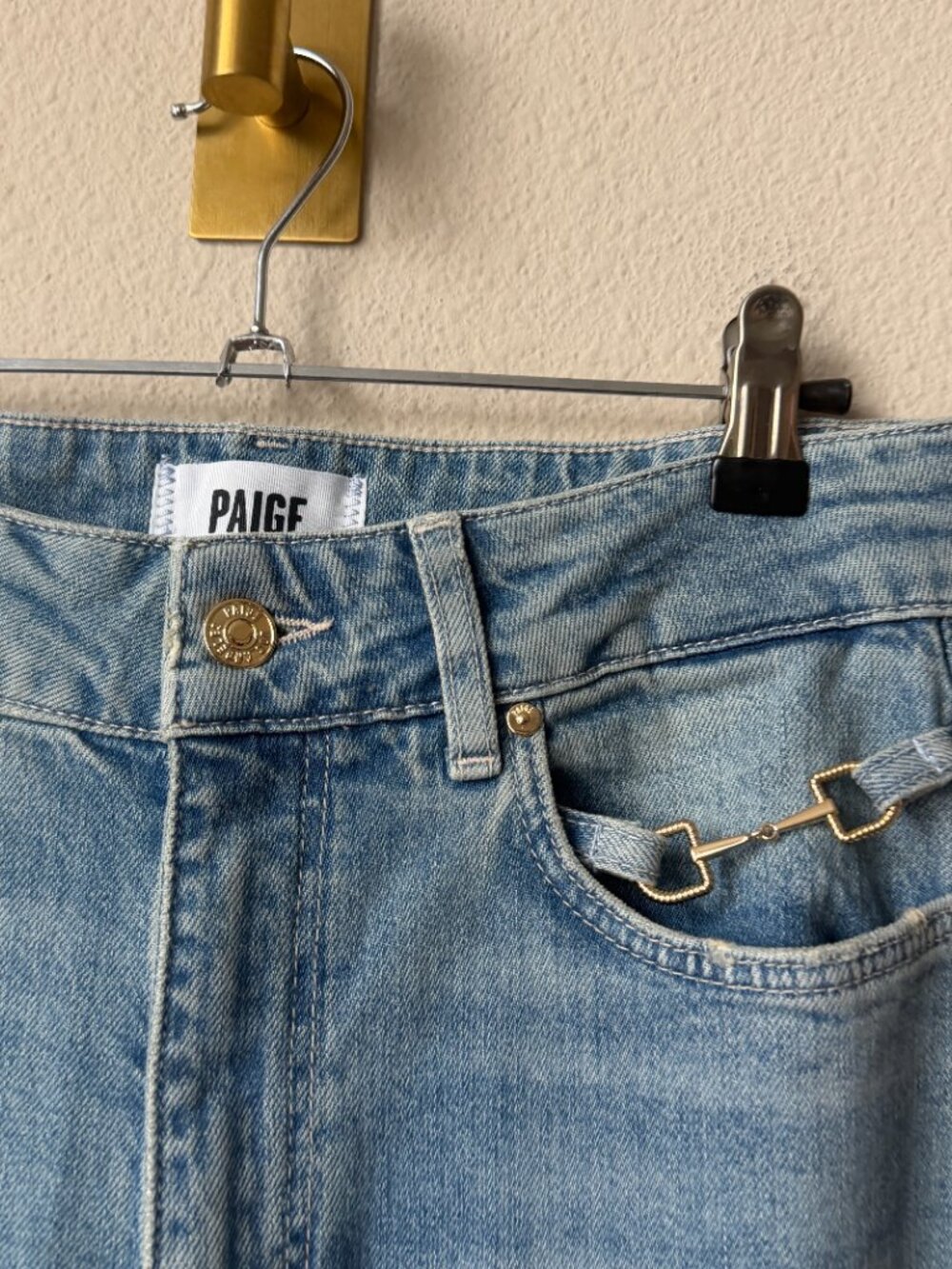 PAIGE Sasha Wide Leg Jean in Reverie Horsebit Size 27 - Picture 4 of 7